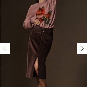 Anthropologie Taupe Skirt